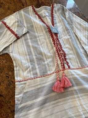 Pomegranate Inc Santa Fe Tassel Dress - Size L - NWT